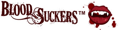 Логотип игрового автомата Blood Suckers.