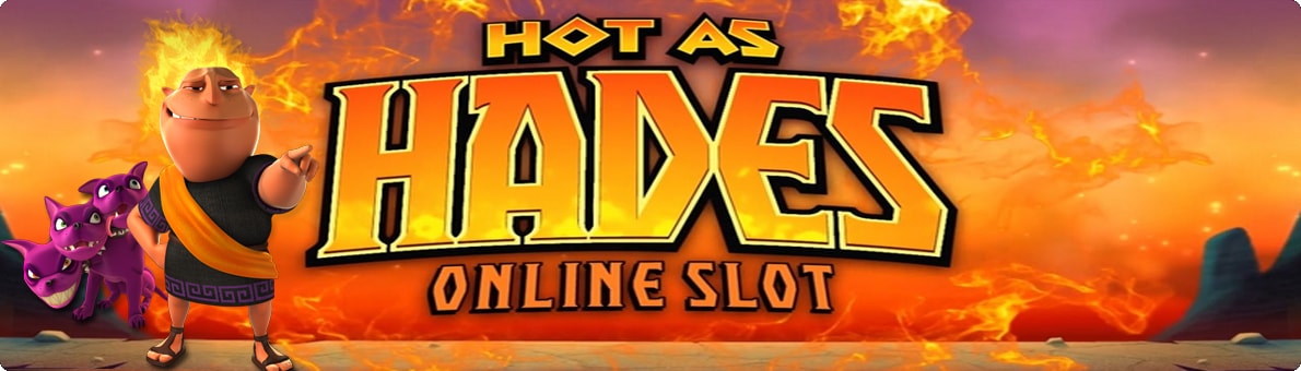 Логотип онлайн слота Hot as Hades.